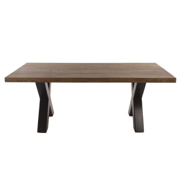 Picture of STOCKTON 2M DINING TABLE WITH X LEG OAK 