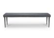 Picture of CLAPHAM 1.6M DINING BENCH UPH GREY WITH BLACK METAL LEG 