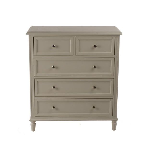 Picture of EZ CHATEAUX 2 OVER 3 TALLBOY CHEST IVORY PAINTED G5010 *DISCONT